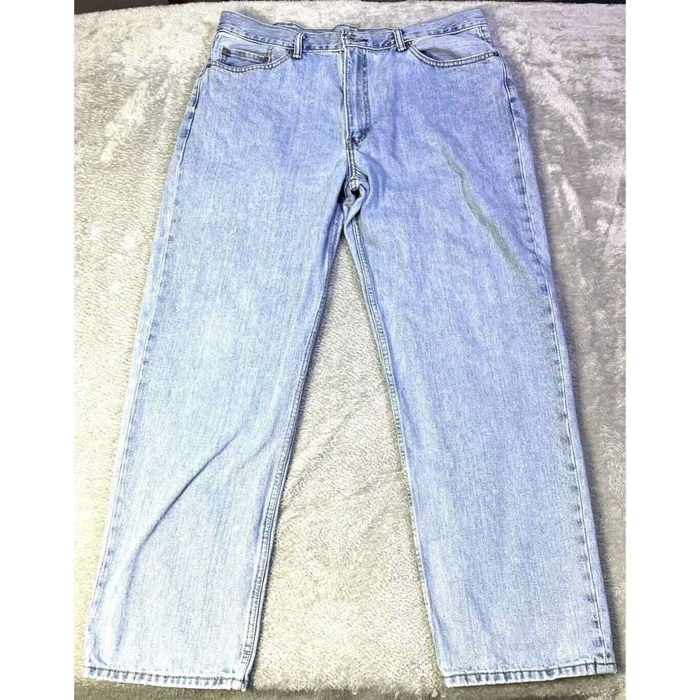 Levi's 550‎ Jeans Men's 37X31 (Tag 40X32) Relaxed Denim Classic Distressed Blue